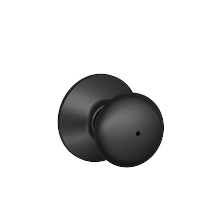 Schlage Schlage F-Series Plymouth Matte Black Privacy Knob Right or Left Handed F40GPLY622